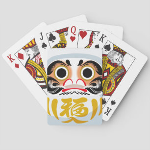 Daruma-Puppe (traditioneller japanischer viel Glüc Spielkarten