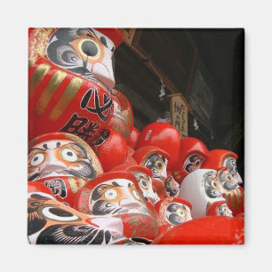 Daruma San japanische viel Glück-Puppen Magnet