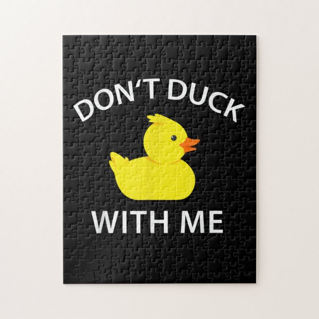 darunter Duck With Me Funny Rubber Duck (Vertikal)
