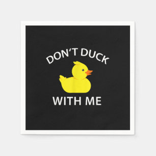 darunter Duck With Me Funny Rubber Duck Serviette