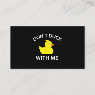 darunter Duck With Me Funny Rubber Duck Visitenkarte