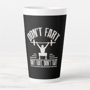 darunter Fart Funny Ness Gym Workout Weights Squat Milchtasse