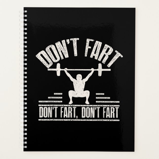darunter Fart Funny Ness Gym Workout Weights Squat Planer (Vorderseite)