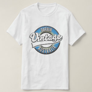 Darwin Australien Vintage-Logo T-Shirt