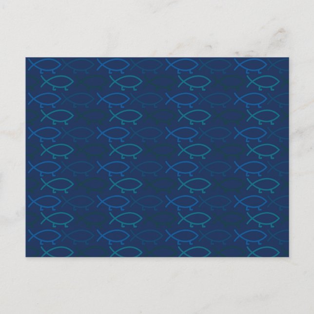Darwin Fish Postkarte (Vorderseite)