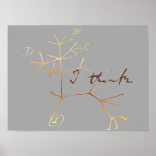 Darwin, ich glaube, der Baum des Lebens Poster
