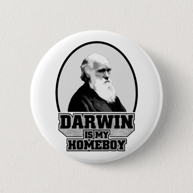 Darwin ist mein Homeboy Button (Vorderseite)