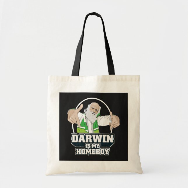 Darwin ist mein Homeboy (farbenreich) Tragetasche (Vorne)