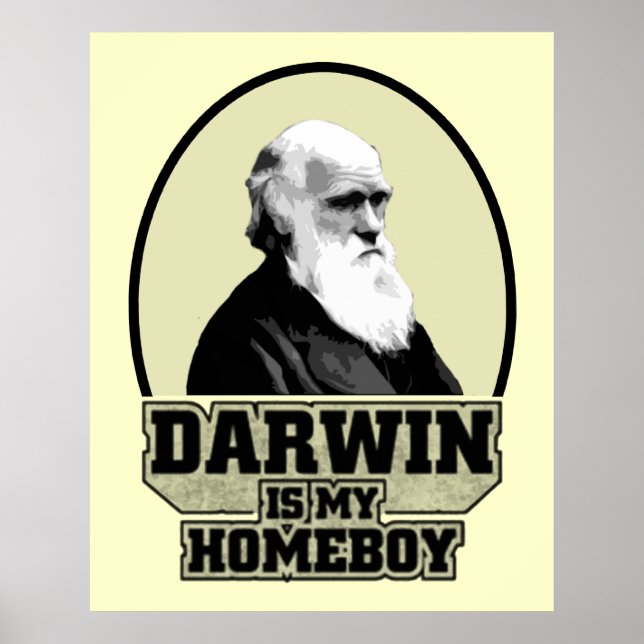 Darwin ist mein Homeboy Poster (Vorne)