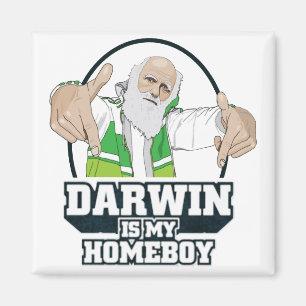Darwin ist meine Hausfrau (Vollfarbe) Magnet