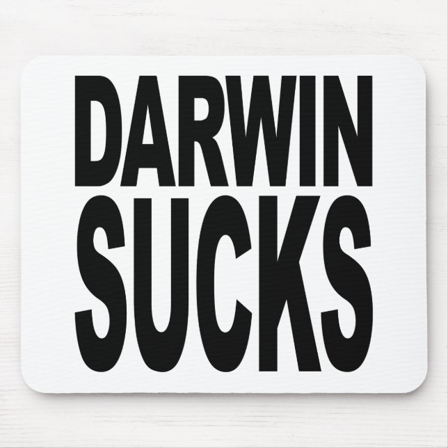 Darwin ist zum Kotzen Mousepad (Vorne)