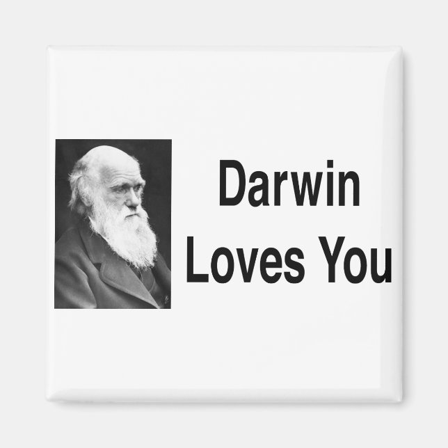 Darwin Lieben Sie 2 Magnet (Vorne)