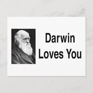 Darwin Lieben Sie 2 Postkarte