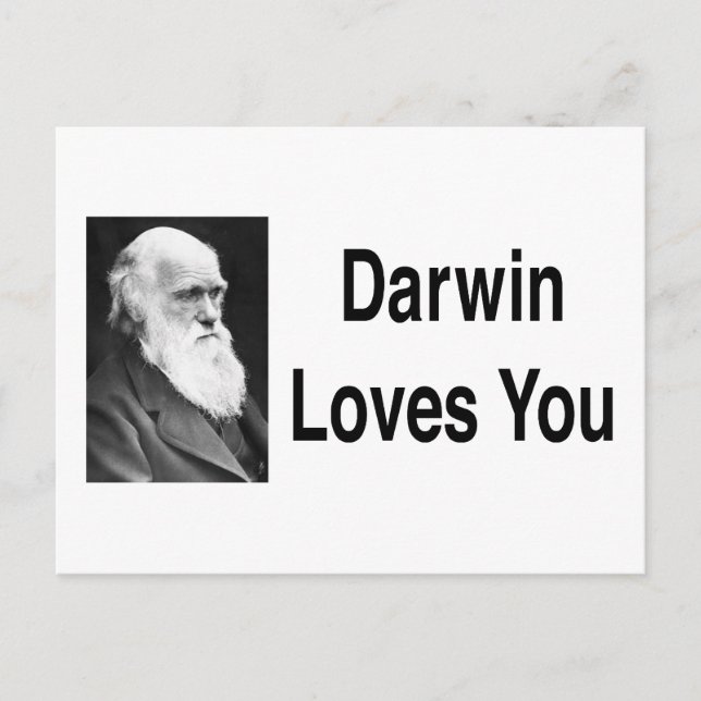 Darwin Lieben Sie 2 Postkarte (Vorderseite)
