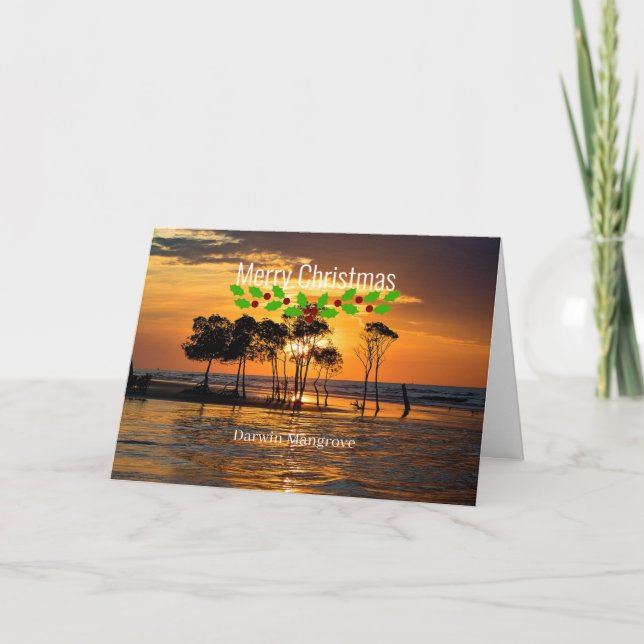 Darwin mangrove - Merry Christmas Karte (Vorderseite)