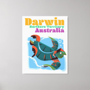 Darwin, Northern Territory Australien Reiseplakat Leinwanddruck
