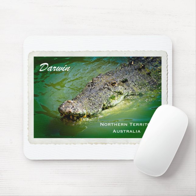 Darwin Northern Territory - Crocodile Mouse Pad Mousepad (Mit Mouse)