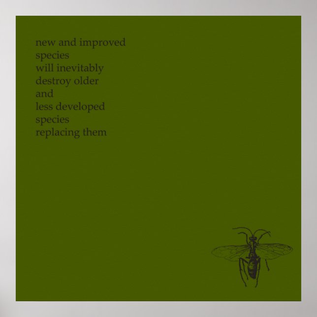 Darwin Origin of Species Poster (Vorne)