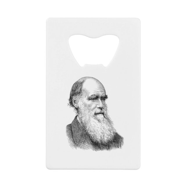 Darwin Portrait Evolution / Charles Darwin Geldbeutel Flaschenöffner (Vorderseite)