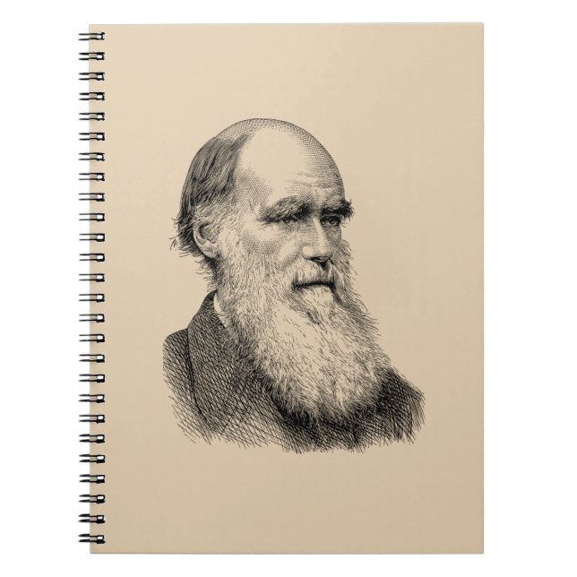 Darwin Portrait Evolution / Charles Darwin Notizblock (Vorderseite)