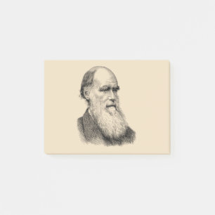 Darwin Portrait Evolution / Charles Darwin Post-it Klebezettel