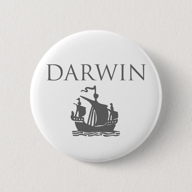 Darwin & Ship Button (Vorderseite)