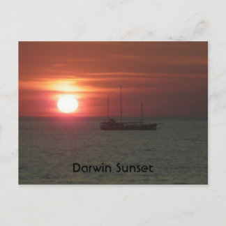 Darwin Sunset Postkarte
