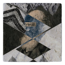 Darwin war Geologe Natural Stone Trivet
