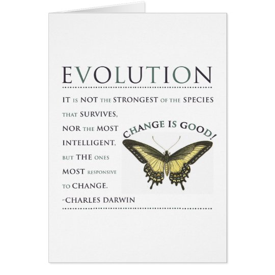 Darwin-Zitat-Evolution Karte