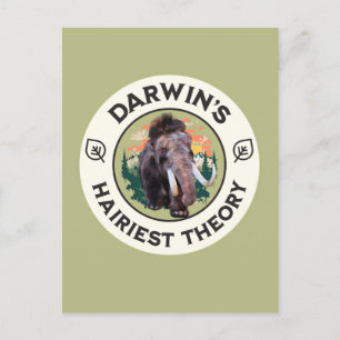 Darwins haarigste Theorie Wolliges Mammut  Feiertagspostkarte