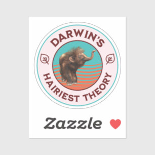 Darwins hellste Theorie Niedlich Wooly Mammoth Aufkleber