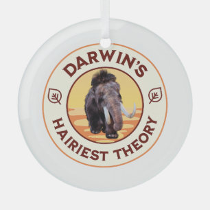 Darwins hellste Theorie Niedlich Wooly Mammoth Ornament Aus Glas
