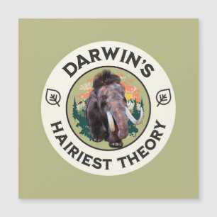 Darwins hellste Theorie Wooly Mammoth Magnetkarte