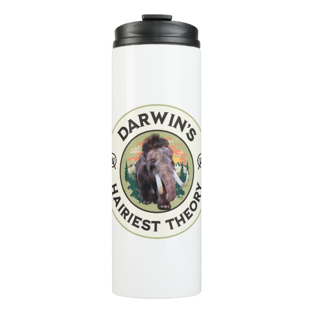 Darwins hellste Theorie Wooly Mammoth Thermosbecher (Vorderseite)