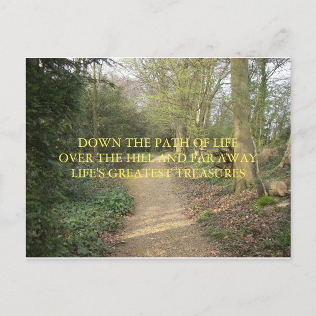 DARWIN'S THINKING PATH HAIKU POSTCARD POSTKARTE (Vorderseite)