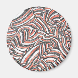 Darya Abstrakte handgezeichnete Kunstmagnete Magnet
