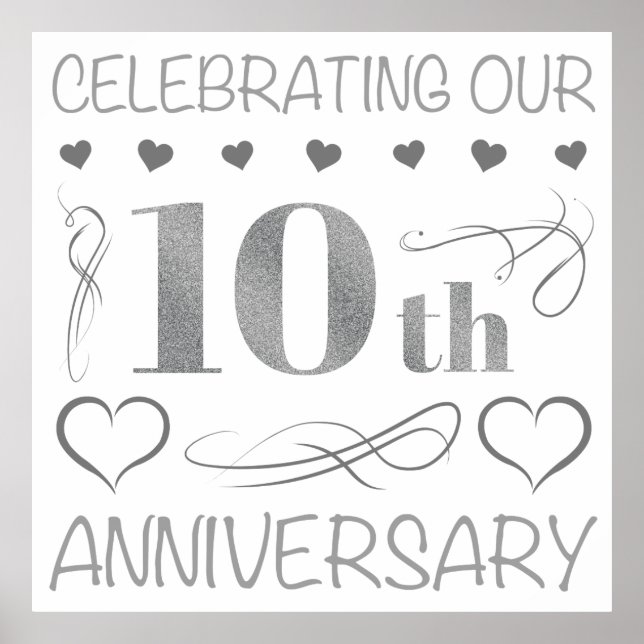 Das 10-jährige Jubiläum Poster (Vorne)