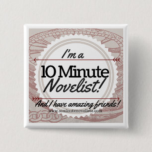 Das 10 winzige Novelists-offizielle Abzeichen! Button