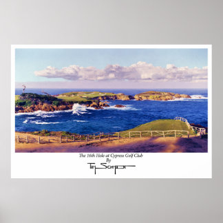 Das 16. Loch im Cypress Golf Club Poster
