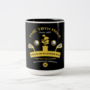 Das 18. Golf Hole Funny Golfgeschenke Zweifarbige Tasse