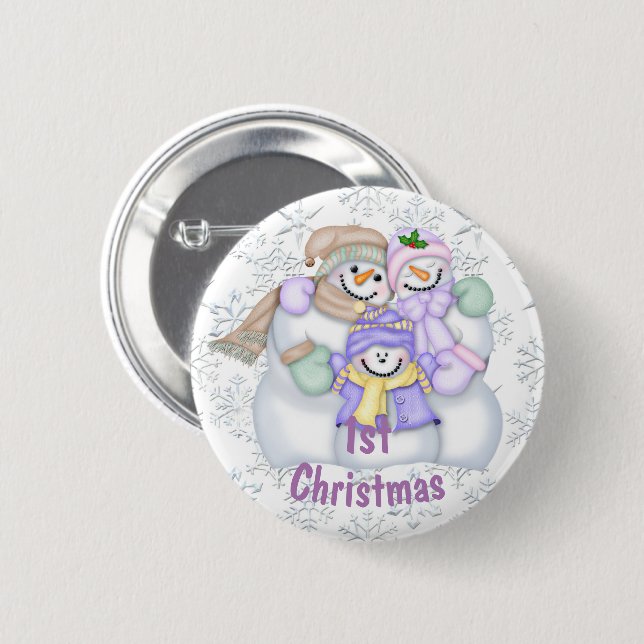 Das 1. Weihnachten des niedlichen Button (Vorne & Hinten)