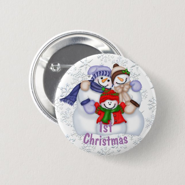 Das 1. Weihnachten des niedlichen Button (Vorne & Hinten)