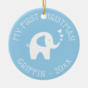 Das 1. Weihnachtsbaumgeschenk des Babys 20XX Keramik Ornament