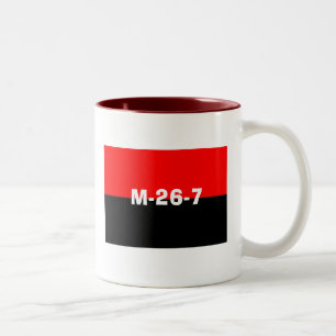 Das 26. der Juli-Bewegungs-Tasse Zweifarbige Tasse
