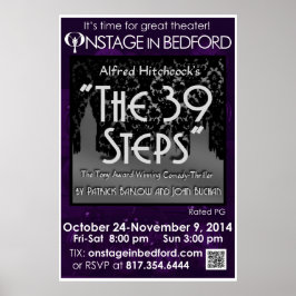 Das 39-STEP-Poster Poster