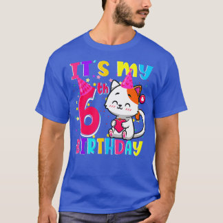 Das 6. Geburtstag ist das 6-jährige Mädchen Funny T-Shirt