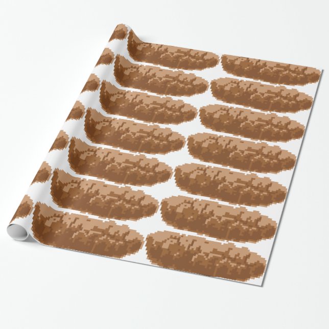Das 8 Bit-Pixel kacken Geschenkpapier (Ungerollt)