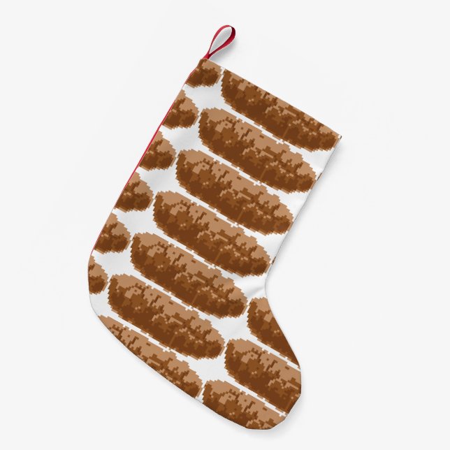 Das 8 Bit-Pixel kacken Kleiner Weihnachtsstrumpf (Vorderansicht (hängend))
