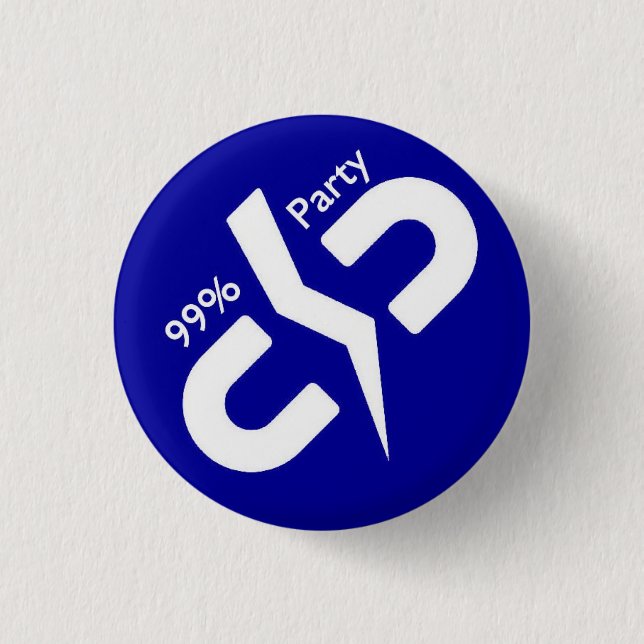 Das 99% Party Button (Vorderseite)