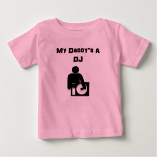 Das A DJ meines Vatis Baby T-shirt